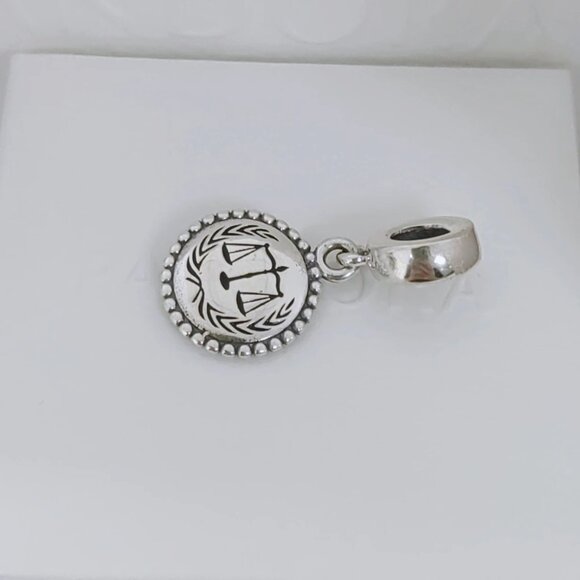 Pandora Law Justice Freedom Exclusive Dangle Charm Pendant S925 Silver with box - Picture 6 of 7